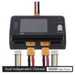 Vendite calde ToolkitRC M6D 500W 15A DC doppio canale MINI Smart caricabatterie con alimentazione elettrica per 1-6S batteria Lipo FPV